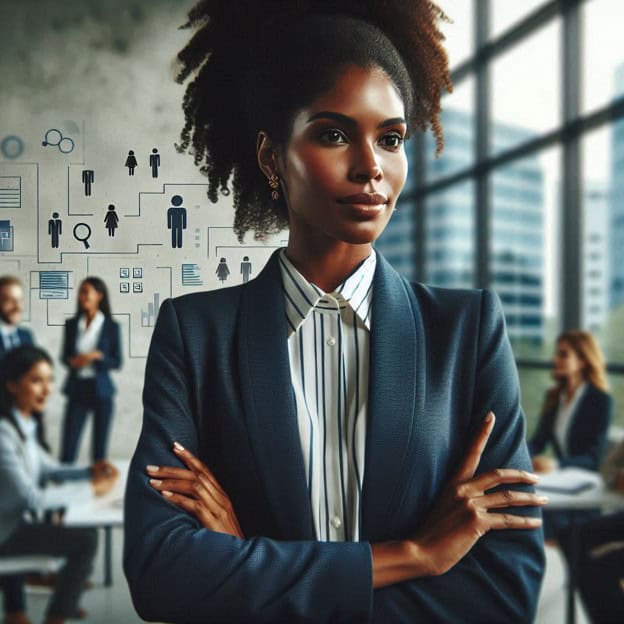 Black Woman Corporate Ladder