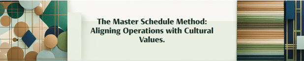 master schedule method